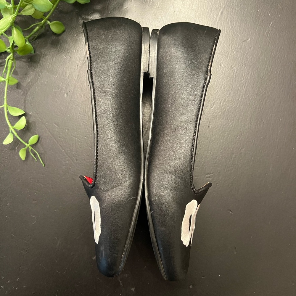 Strange Cvlt Cult Lydia SPOOKY Halloween Horror Gothic Punk Flats Shoes Size 6 - Picture 8 of 16